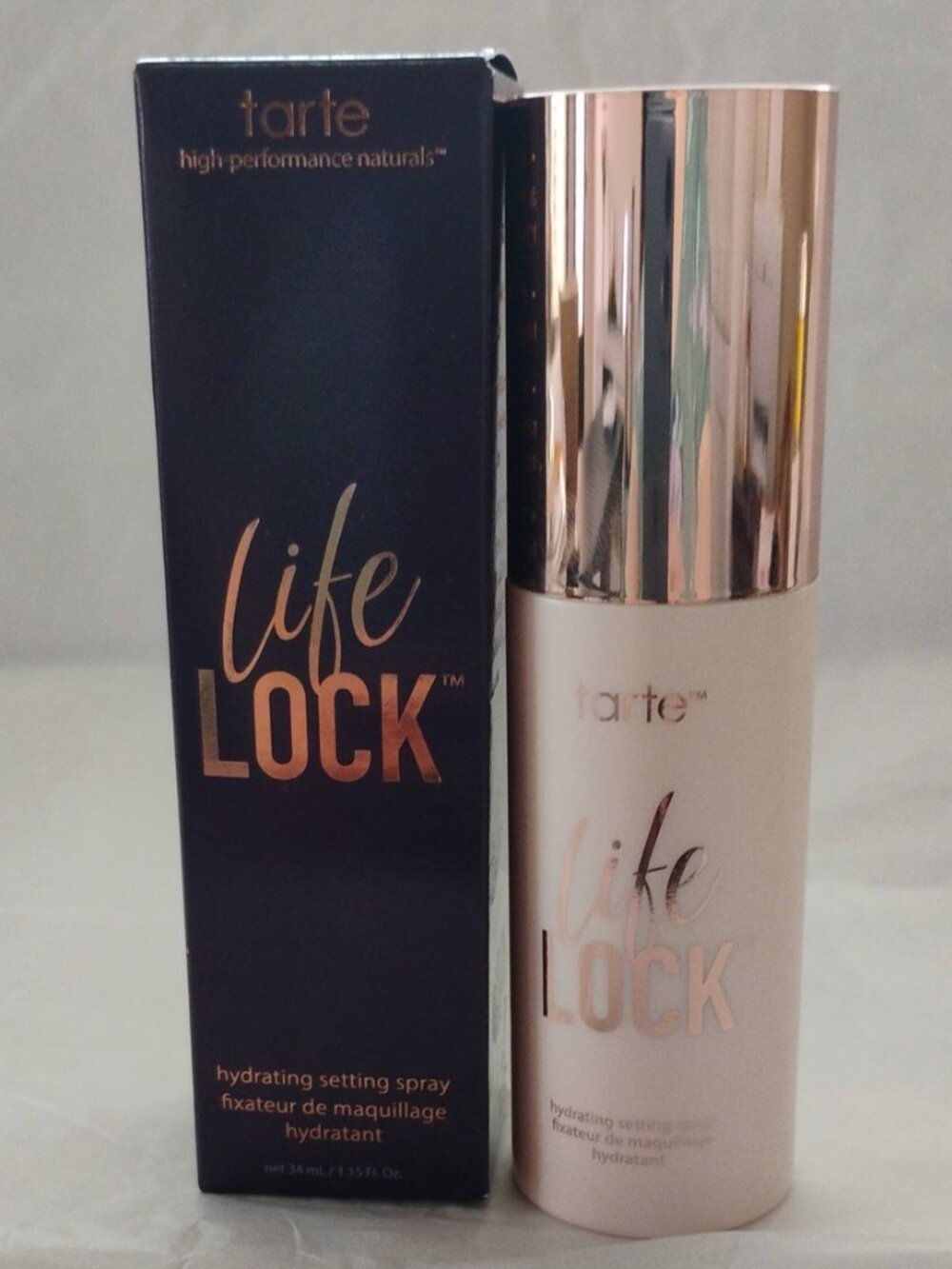tarte Lifelock Hydrating Setting Spray Travel Size-NWT